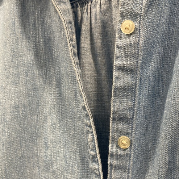 🚨 2 for $25 Chambray Cap-Sleeve Shirt Dress - Picture 4 of 5